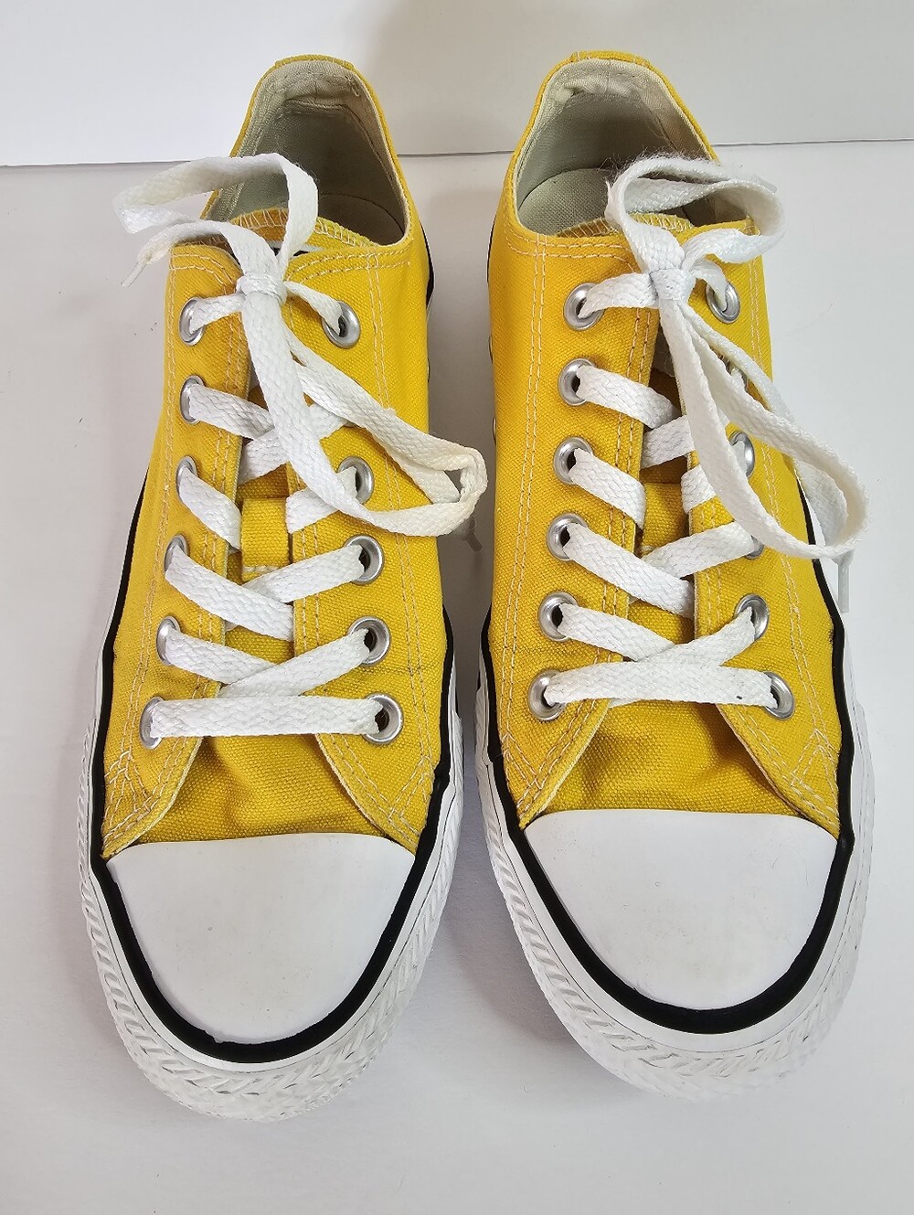 Converse All Star Low Top Chuck Taylor Yellow Sz 7 Streetwear Casual Sneakers - Picture 2 of 10